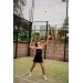 White Sports Dress with Black Strappy Back for Tennis, Padel, Golf & Gym