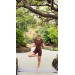 Open Back Sports Romper – Sculpted Fit & Short Sleeves
