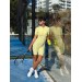 Zip-Up Structured Sports Romper – Sculpted Fit & Short Sleeves