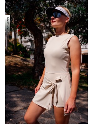 Wrap sports dress with shorts