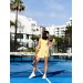 Dark Purple wrap dress for padel, tennis, gym & fitness - Built-in shorts