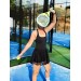 Tulle Sports Dress with Open Back, Built-in Shorts