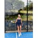 Tulle Sports Dress with Open Back, Built-in Shorts