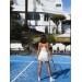Tulle Sports Dress with Open Back, Built-in Shorts